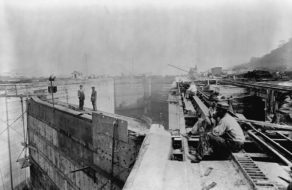 Panama Canal construction site