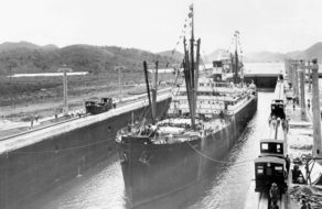 SS Ancon in Panama Canal